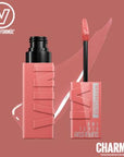 Maybelline New York Super Stay Vinyl Ink Likit Parlak Ruj - 100 Charmed, Long-Lasting Liquid Lipstick with Non-Sticky Formula Maybelline Super Stay Vinyl Ink - Long-Lasting Lip Color long-lasting lip gloss, liquid lipstick, Maybelline Super Stay Vinyl Ink, non-sticky lip color, 16-hour lip makeup, lip care cosmetics, cosmetics, makeup, beauty products, lipstick, Maybelline, New York, Super Stay Vinyl Ink, 100 Charmed, Charmed, lip gloss, vibrant lip color, durable lip makeup