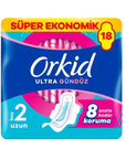 Orkid Ultra Extra Long Sanitary Pads Quad Pack 18 Count