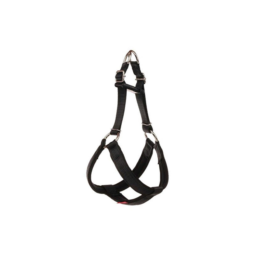 Doca Dokuma Soft Fabric Black Dog Chest Strap XS - Adjustable Pet Harness for Comfort