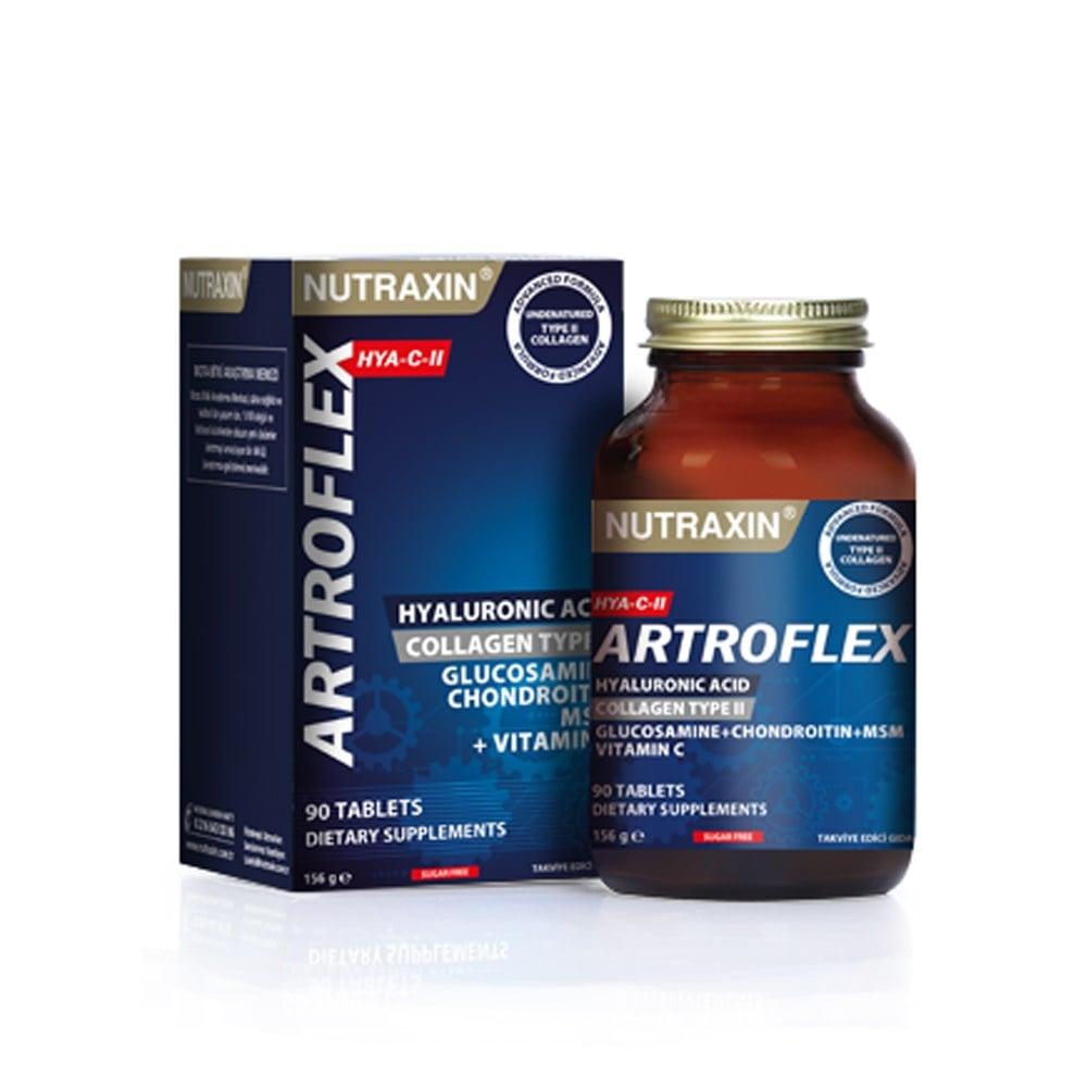 Nutraxin Artroflex HYA-C-II Joint Health Supplement - 90 Tablets with Glucosamine, Chondroitin & Hyaluronic Acid Nutraxin Artroflex HYA-C-II Joint Health Supplement - 90 Tablets Joint Health Supplement, Glucosamine Chondroitin MSM, Hyaluronic Acid Supplement, Collagen Supplement, Joint Pain Relief, Dietary Supplement, Joint Health, Mobility Support, Cartilage Health