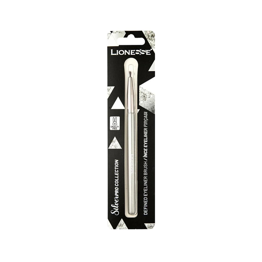 Lionesse Silver Collection Eyeliner Brush for Precise Application - Luxury Makeup Tool Lionesse Silver Eyeliner Brush - Precise Makeup Tool eyeliner brush, silver collection eyeliner, precise eyeliner application, luxury makeup brush, Lionesse Silver Collection, makeup tools, beauty accessories, cosmetic brushes, precise makeup, luxury beauty products, beauty enthusiasts, high-quality makeup