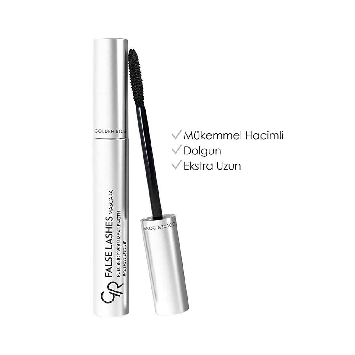 golden rose false lashes mascara in tube, swatch of golden rose false lashes mascara, model wearing golden rose false lashes mascara Golden Rose False Lashes Mascara - Perfect Volume and Length for Dramatic Lashes | 0.33 fl. oz. Golden Rose False Lashes Mascara - Extra Volume & Length golden-rose, false-lashes-mascara, volumizing-mascara, dramatic-lashes, makeup, beauty, women, cosmetic, ai-generated, makeup-enthusiasts