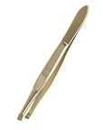 Nascita Slanted Tweezers Gold - Precision Eyebrow & Mustache Grooming Tool for Personal Care Nascita Gold Slanted Tweezers for Eyebrow Grooming tweezers, eyebrow grooming, mustache grooming, stainless steel tweezers, slanted tweezers, precision hair removal, personal care, grooming tools, beauty essentials, facial hair removal, luxury grooming