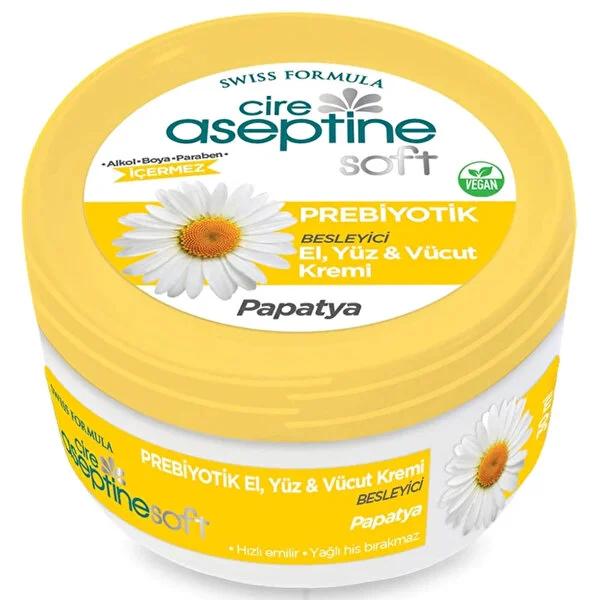 Cire Aseptine Soft Prebiyotik Papatya Özlü Krem - Moisturizing Cream with Vitamin E & Chamomile Extract Cire Aseptine Moisturizing Cream with Vitamin E & Chamomile moisturizing cream, prebiotic skincare, natural skincare, Vitamin E cream, chamomile extract skincare, sensitive skin, dermatologically tested, paraben-free, alcohol-free, dye-free, quick absorption, non-greasy, skincare routine, skin health, nourishing moisturizer, gentle skincare, healthy skin flora