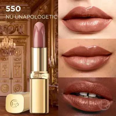 L'Oréal Paris Color Riche Nude Intense NU Unapologetic Lipstick - Intense Nude Color, Moisturizing & Long-Lasting L'Oréal Paris Color Riche Nude Intense Lipstick - Moisturizing & Long-Lasting L'Oréal Paris Color Riche Nude Intense, NU Unapologetic Lipstick, Moisturizing Lipstick, Long-Lasting Lip Color, Nude Lipstick for Everyday Wear, Lip Care, Cosmetic, Makeup, Beauty Products, Lipstick, Nude Tone, Creamy Lipstick, Vitamin E, Care Oils