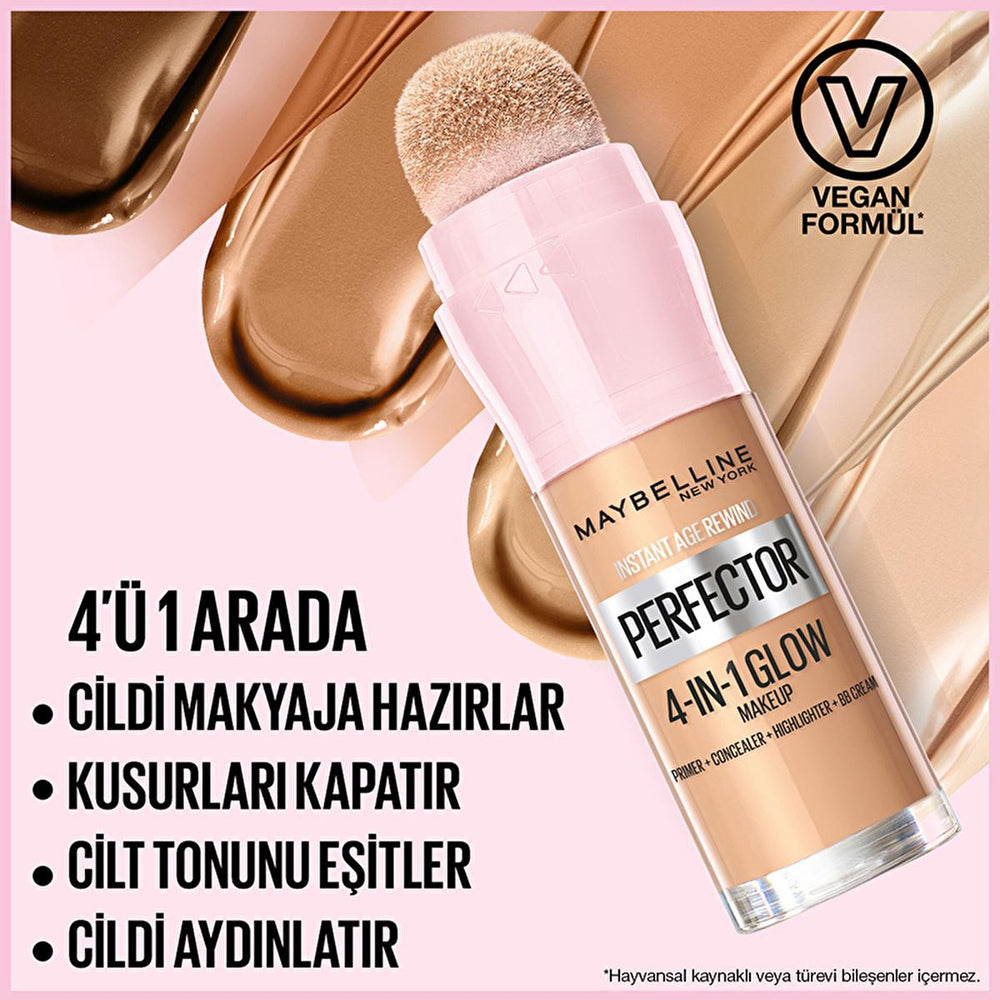 Maybelline New York Instant Perfector Glow Foundation Makeup - 4-in-1 Formula for Flawless Complexion, Radiant - view 3