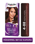 Palette Hair Dye - Intense Dark Red Color with Keratin & Nourishing Oils - 4-88 Koyu Kızıl Palette Hair Dye - Intense Dark Red Color hair dye, intense hair color, nourishing hair dye, keratin hair dye, dark red hair color, Palette, hair care, vibrant color, long-lasting color, hair nourishment