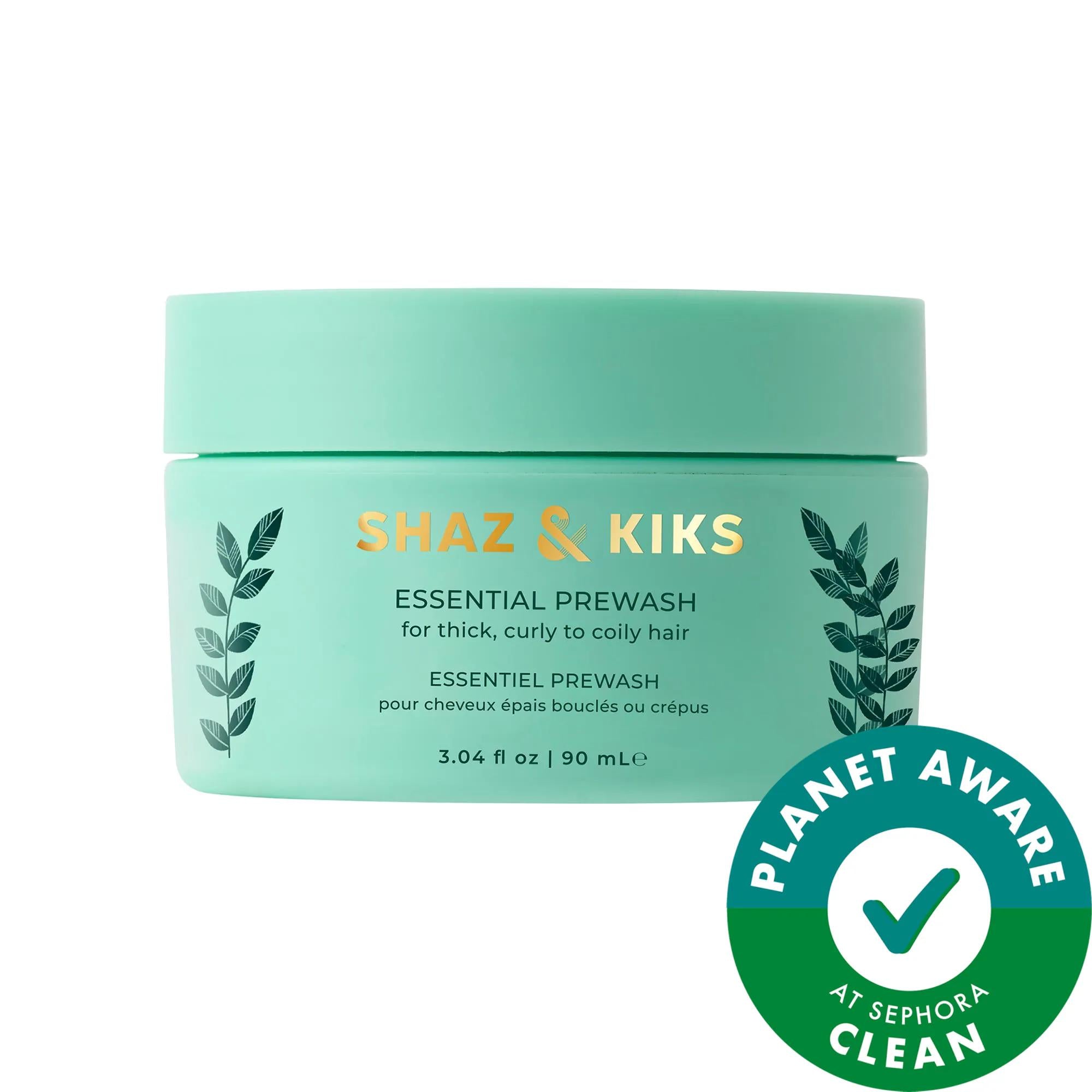 SHAZ & KIKS Mini Scalp & Hair Prewash Mask for Thick, Curly or Coily Hair - Stimulates Hair Growth & Moisturizes Curls SHAZ & KIKS Mini Scalp & Hair Prewash Mask for Curly Hair hair prewash mask, curly hair care, coily hair products, vegan hair care, sustainable hair products, Ayurvedic hair care, thick hair solutions, dry scalp relief, hair growth stimulation, moisturizing hair mask, cruelty-free hair care, gluten-free hair products, natural hair fragrance, bergamot, Indian holy basil