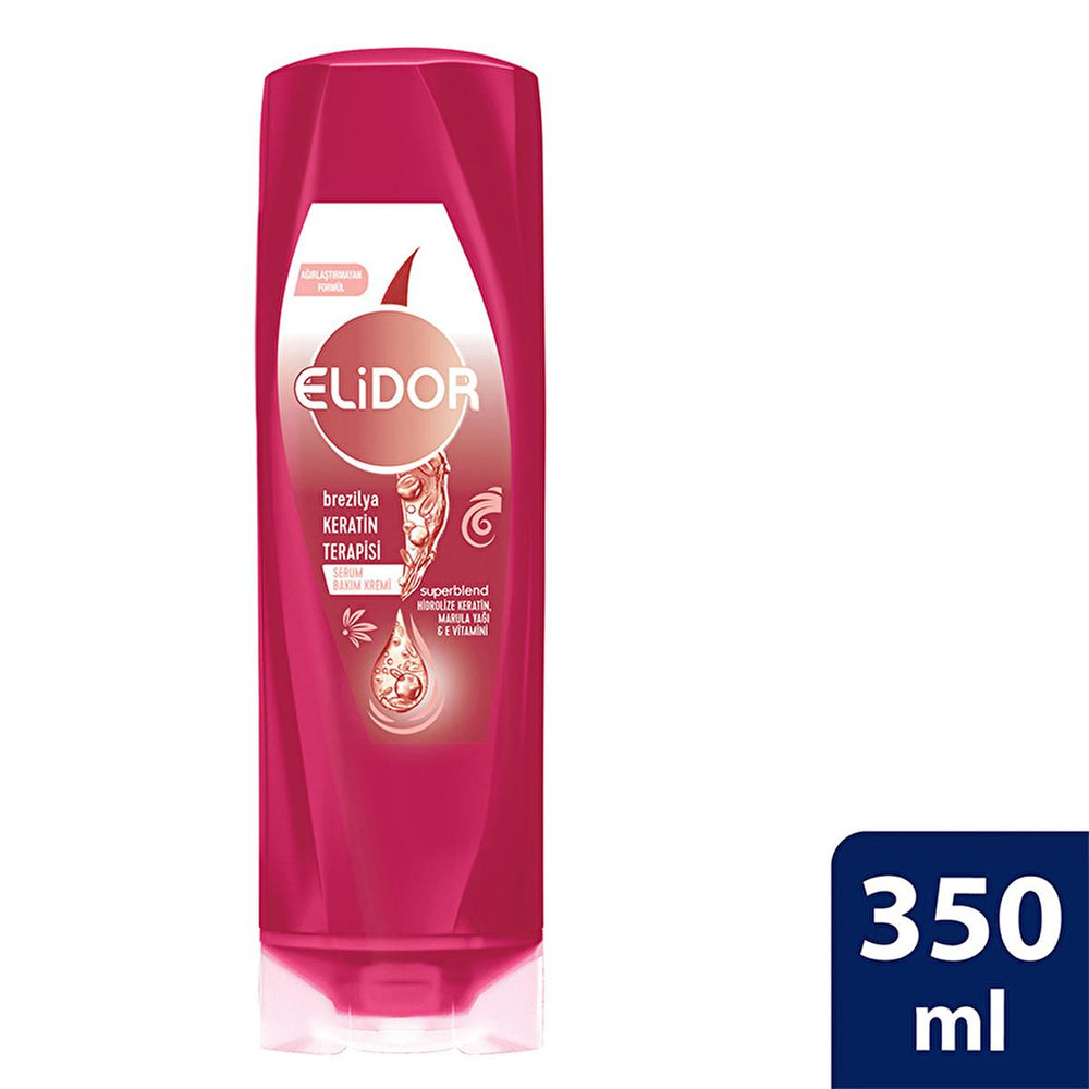 Elidor Brazilian Keratin Therapy Hair Serum - Nourishes, Smooths, and Adds Shine to Hair - 11.83 fl oz - view 2
