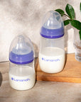 Lansinoh NaturalWave Baby Bottle Set (2 x 240ml): Anti-Colic, BPA-Free, Eases Transition from Breast to Bottle & Prevents Nipple Confusion Lansinoh NaturalWave Bottle: Eases Breast to Bottle Transition baby bottle, Lansinoh bottle, NaturalWave nipple, anti-colic bottle, BPA free bottle, breastfeeding bottle, bottle for breastfed baby, nipple confusion, baby feeding, breast milk storage, baby bottles, feeding supplies, baby feeding bottles, newborn feeding, infant feeding, bottle feeding, Lansinoh, anti-coli