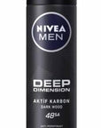 nivea men deep dimension deodorant 150ml front view, nivea men deep dimension deodorant 150ml spray bottle Nivea Men Deep Dimension Deodorant - 48 Hour Protection | 150ml Nivea Men Deep Dimension Deodorant | 150ml nivea, men-deodorant, deodorant-150ml, long-lasting-protection, masculine-fragrance, skin-moisturizer, freshness, body-odor-control, daily-use, ai-generated