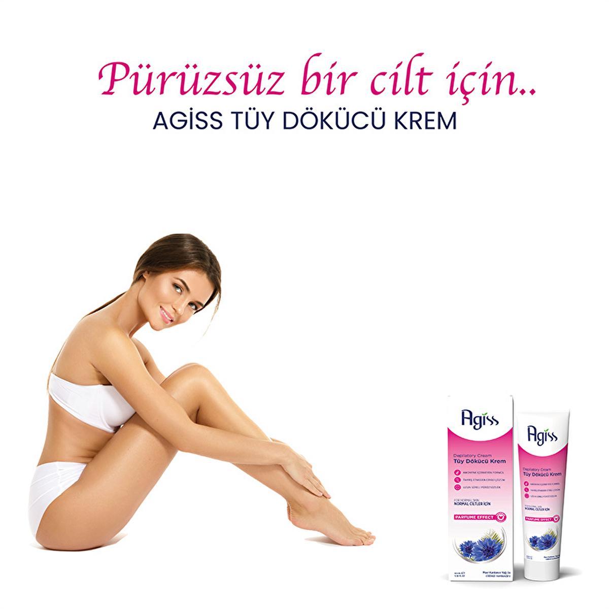 Agiss Hair Removal Cream for Normal Skin - 3.38 fl oz, Ammonia-Free, Moisturizing Formula Agiss Hair Removal Cream - Painless & Moisturizing hair removal cream, pain-free hair removal, normal skin hair remover, ammonia-free hair removal cream, Blue St. John's Wort Oil moisturizing hair removal, smooth skin, painless hair removal, hair removal for normal skin, moisturizing hair removal cream, clinically tested hair removal products