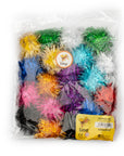 Lino Ponpon - 50mm Metallic Craft Ponpons, 20-Pack - Ideal for DIY Crafts, Art Supplies for Children & Handicraft Lessons