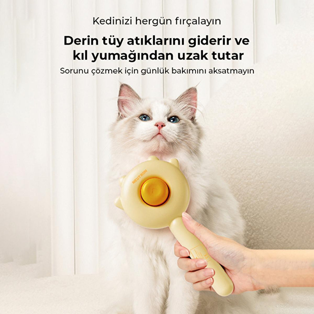 Neutron Pet Grooming Tool - Adjustable Comb for Cats & Dogs, Ergonomic Handle, Easy Hair Collection - view 2