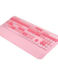 Everest Wireless Keyboard and Mouse Set - 2.4Ghz Wireless Combo, TR Layout Keyboard, 1600 DPI Mouse, Ergonomic Wrist Rest - Everest Renkli Tuşlu Pembe Kablosuz Q Multimedia Klavye + Mouse Set Everest Wireless Keyboard & Mouse Set - 2.4Ghz, TR Layout, 1600 DPI Wireless Keyboard and Mouse, 2.4Ghz Wireless Combo, TR Layout Keyboard, 1600 DPI Mouse, Keyboard with Wrist Rest, Ergonomic Keyboard, Wireless Keyboard, Computer Accessories, Productivity Tools, Clutter-Free Workspace, Home Office Essentials, Gaming Pe