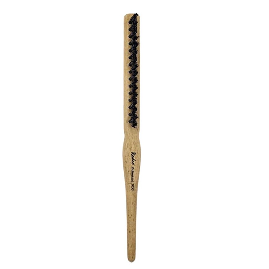 Rodeo Hair Bun Brush with Flexible Bristles for Smooth Styling