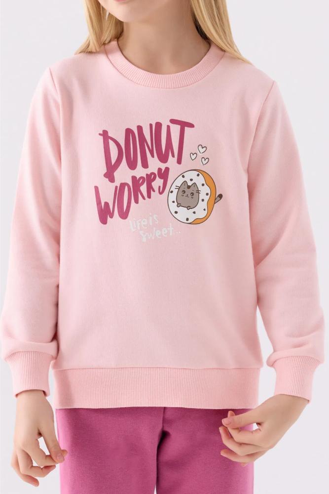 Roly Poly Girls Tracksuit Set in Light Pink
