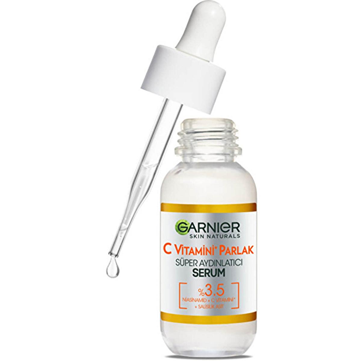 Garnier C Vitamini Parlak Süper Aydınlatıcı Serum - Brightening Face Serum for Even Skin Tone Garnier C Vitamini Serum - Brightening & Even Skin Tone Garnier C Vitamini Serum, Parlak Süper Aydınlatıcı Serum, Niasinamid Serum, Cilt aydınlatıcı serum, Koyu leke giderici, Face Serum, Brightening Serum, Vitamin C Serum, Niacinamide Serum, Salicylic Acid Serum, Skincare, Hyperpigmentation Treatment, Even Skin Tone, Glowing Skin, Sensitive Skin Friendly, Dermatologically Tested, Daily Skincare, Anti-Aging Skincar