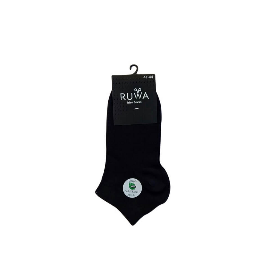 Ruwa 102 Men No-Show Socks Breathable Navy Blue 1 Pair