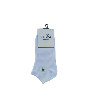 Ruwa 201 Women's Low-Cut Bootie Socks in White