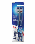 Signal White Now Toothbrush, 1+1 Free Medium Bristle Oral Hygiene for Whiter Teeth - Signal - Toothpaste