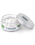 T-Brush Fluoride-Free Natural Mint Toothpaste Tablets: Vegan, SLS & Gluten-Free for Sensitive Gums & Travel - Eco-Friendly Whitening T-Brush: Fluoride-Free Toothpaste Tablets - Natural & Vegan Fluoride-free toothpaste tablets, Natural toothpaste tablets, Vegan toothpaste tablets, SLS-free toothpaste, Gluten-free toothpaste, Travel toothpaste tablets, Eco-friendly toothpaste, Toothpaste tablets for sensitive gums, Toothpaste tablets for orthodontics, Natural teeth whitening tablets, toothpaste tablets, fluor