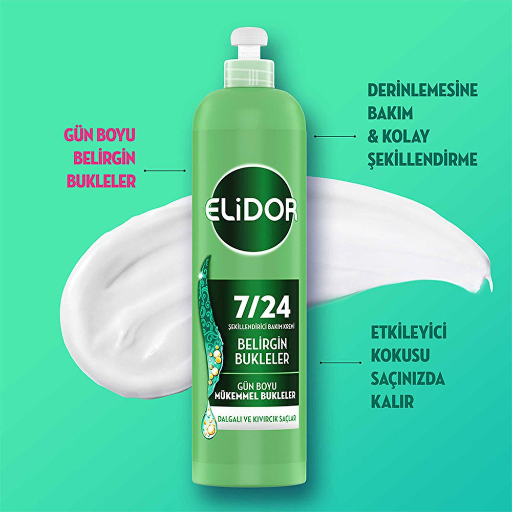 Elidor Defining Curl Styling Cream - Enhance Your Waves & Curls | 240 ml - Hair Styling