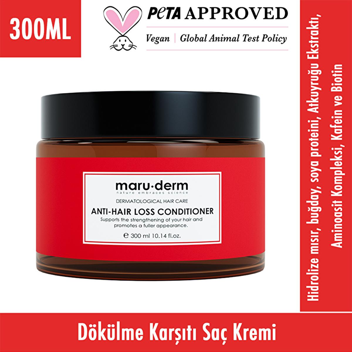 Maruderm Anti-Hair Loss Hair Cream 300ml - Nourishes & Stimulates Hair Growth, Enhances Shine & Strength Maruderm Anti-Hair Loss Hair Cream - Stimulates Growth & Nourishes Anti-Hair Loss Hair Cream, Hair Care Product, Natural Ingredients for Hair, Caffeine Hair Treatment, Biotin Hair Cream, Hair Loss Solution, Hair Growth Stimulator, Nourishing Hair Cream, Hair Strengthening Treatment, Maruderm Hair Care