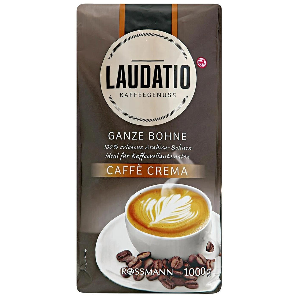 Laudatio Cafe Crema Rich & Smooth Whole Bean Coffee 1000g