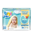Uni Baby Active Sensitive Wipes for Toddlers 3x52 Pack