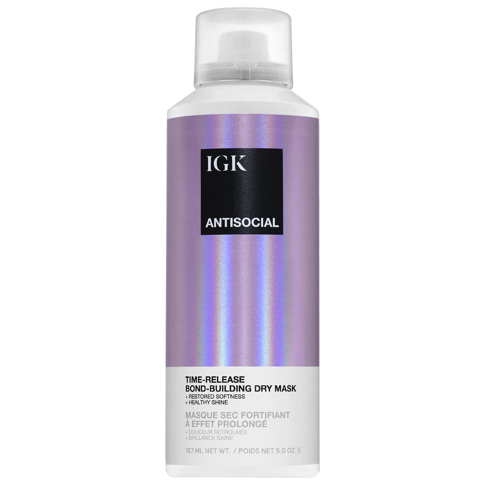 Antisocial Leave-In Dry Hair Mask - Repair & Nourish with Bond-Building Technology, Vegan & Cruelty-Free Antisocial Leave-In Dry Hair Mask - Repair & Nourish Hair leave-in hair mask, dry hair treatment, bond-building technology, vegan hair care, cruelty-free hair products, hair repair and nourishment, hair mask, hair treatment, vegan silk proteins, spray formulation, no harsh chemicals, recyclable packaging, fine hair, medium hair, thick hair, straight hair, wavy hair, curly hair, coily hair