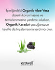 Ecowell Organic Children's Toothpaste - Cosmos Certified, Vegan, Blackberry Flavored for Kids 6+ Months - view 3