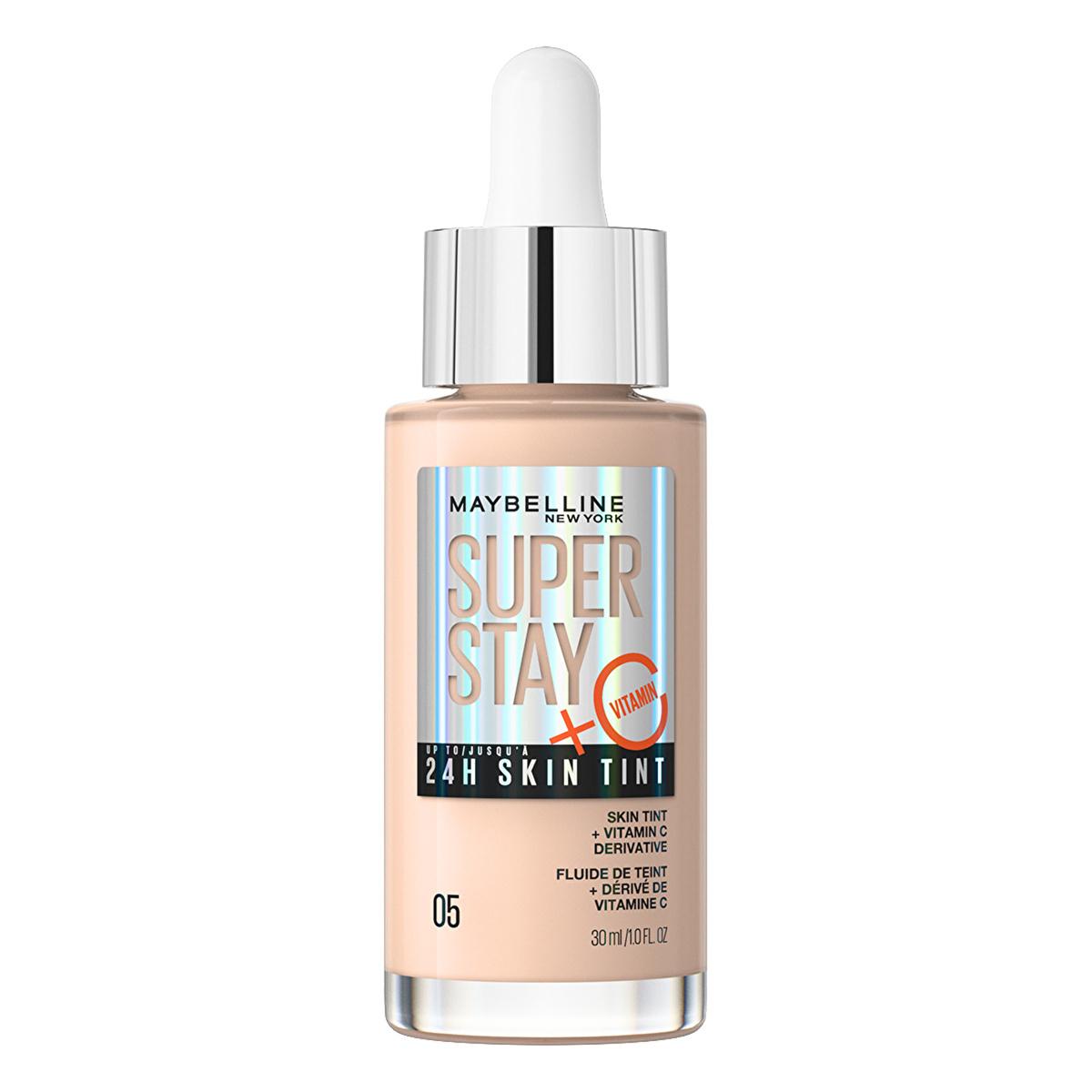 Maybelline Super Stay Skin Tint Foundation 05: Vitamin C, 24H Radiant, Lightweight Coverage Maybelline Skin Tint: Vit C, Radiant, Lightweight 24H Coverage skin tint foundation, vitamin c skin tint, long-lasting skin tint, lightweight foundation, radiant skin foundation, Maybelline skin tint, hydrating skin tint, natural finish foundation, skin brightening foundation, foundation, skin tint, vitamin c, long-lasting, lightweight, radiant, hydrating, natural finish, skin brightening, makeup, beauty, cosmetic, f