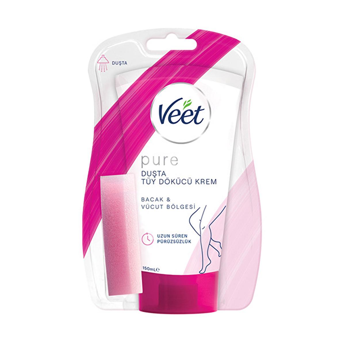 Veet Pure Hair Removal Cream - Ammonia-Free, Quick 4-6 Min Application, Sensitive Skin Friendly Veet Pure Hair Removal Cream - Quick & Painless hair removal cream, Veet Pure, ammonia-free hair removal, quick hair removal, sensitive skin hair removal, painless hair removal, easy hair removal, cosmetic, personal care, beauty products, grooming
