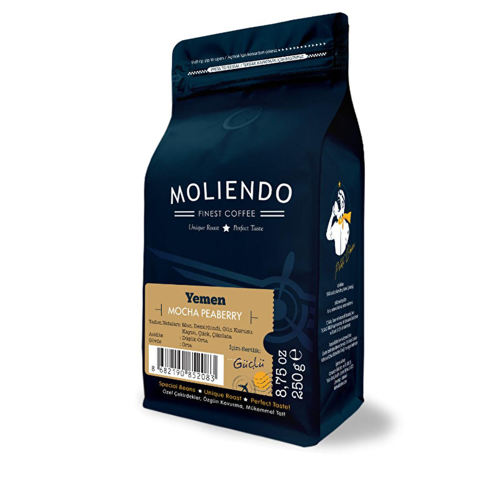 Moliendo Yemen Mocha Whole Bean Coffee - Arabica Coffee Beans, Single-Origin, Specialty Coffee - view 2
