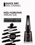 Flormar Quick Dry Nail Polish - 60-Second Drying, Highly Pigmented, Long-Lasting Nail Color - view 3