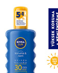 Nivea Sun SPF 30 Sunscreen Spray - 48 Hour Moisture, UVA/UVB Protection, Water Resistant, Reef Friendly - Dermatologist Tested Nivea Sun SPF 30 Spray: Moisturizing Sunscreen & UVA/UVB Protection sunscreen SPF 30, sunscreen spray, moisturizing sunscreen, water resistant sunscreen, sun protection for sensitive skin, UVA UVB protection, ocean friendly sunscreen, reef safe sunscreen, dermatologically tested sunscreen, Nivea sunscreen, sun protection, sensitive skin, fair skin, moisturizer, water activities, eco