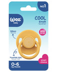 Wee Baby Cool Yuvarlak Uçlu Emzik No: 1 - Hardal - Orthodontic Silicone Baby Pacifier for Newborns - Baby Care