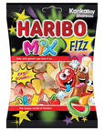 Haribo Fizz Mix Sour Fruit Flavored Gummy Candy 70g