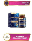 Nutraxin Collagen Beauty Dietary Supplement - Hydrolyzed Collagen, Resveratrol, Hyaluronic Acid - 30 Tablets Collagen Beauty Supplement - Nutraxin Hydrolyzed Collagen Collagen Supplement, Beauty Dietary Supplement, Hydrolyzed Collagen, Resveratrol Supplement, Hyaluronic Acid Beauty Product, Vegetarian Dietary Supplement, Skin Health, Anti-aging, Dietary Supplements, Wellness, Natural Ingredients, Gluten-free, Sugar-free, Lactose-free, Preservative-free