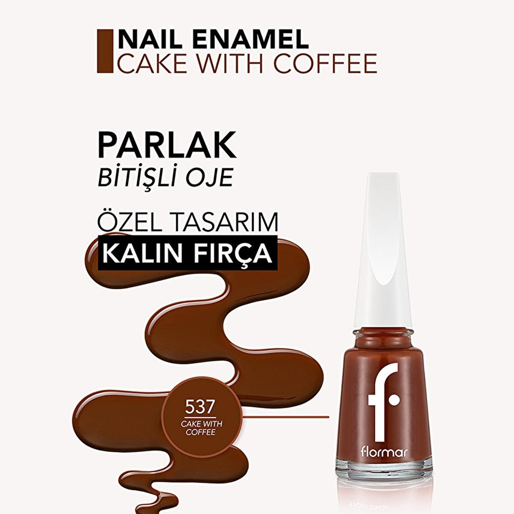 Flormar Long-Lasting Nail Enamel with Magnesium, Calcium & Sulfur - Vibrant Colors, Nourishing Nail Care - view 3