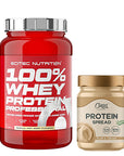 Scitec Whey Professional Whey Protein 920 Gr + Clean Powders Protein Spread Hazelnut Cream Combination