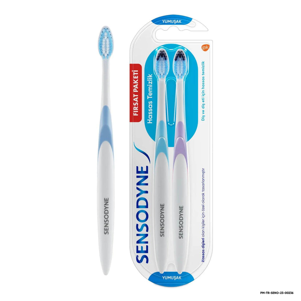 Sensodyne Sensitive Clean Toothbrush Gentle Bristles 2-Pack