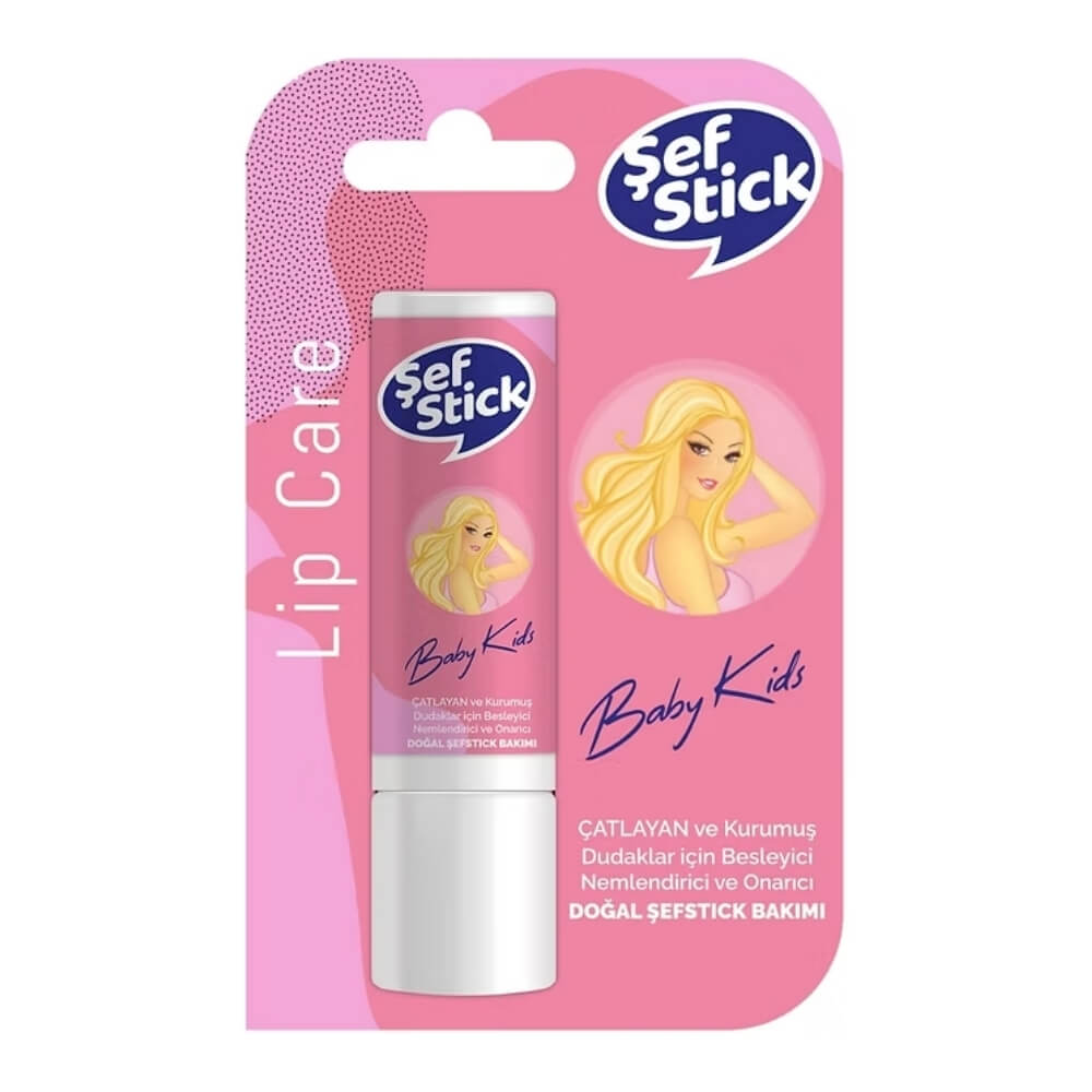 Sef Stick Barbie Kids Moisturizing Lip Balm for Dry Lips 4.8g