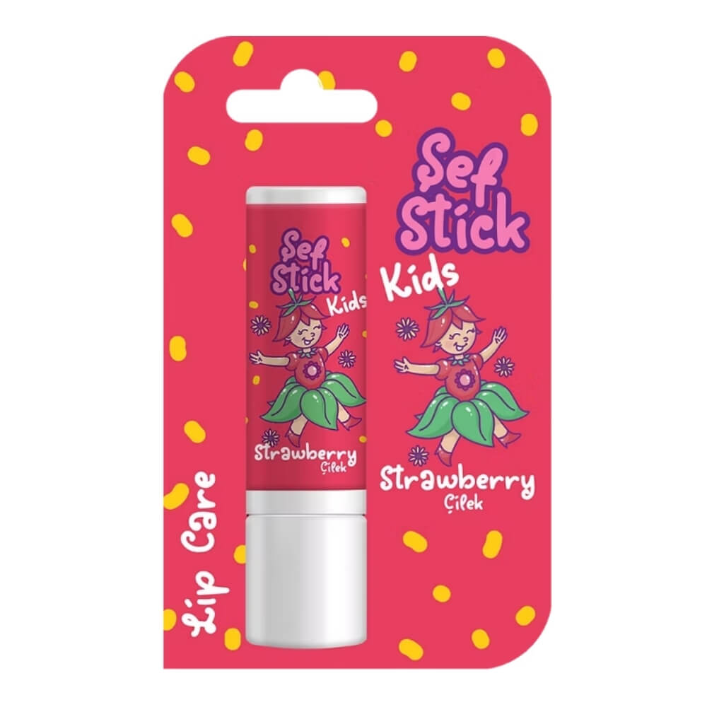 Sef Stick Kids Strawberry Lip Balm for Dry Lips 5.2g