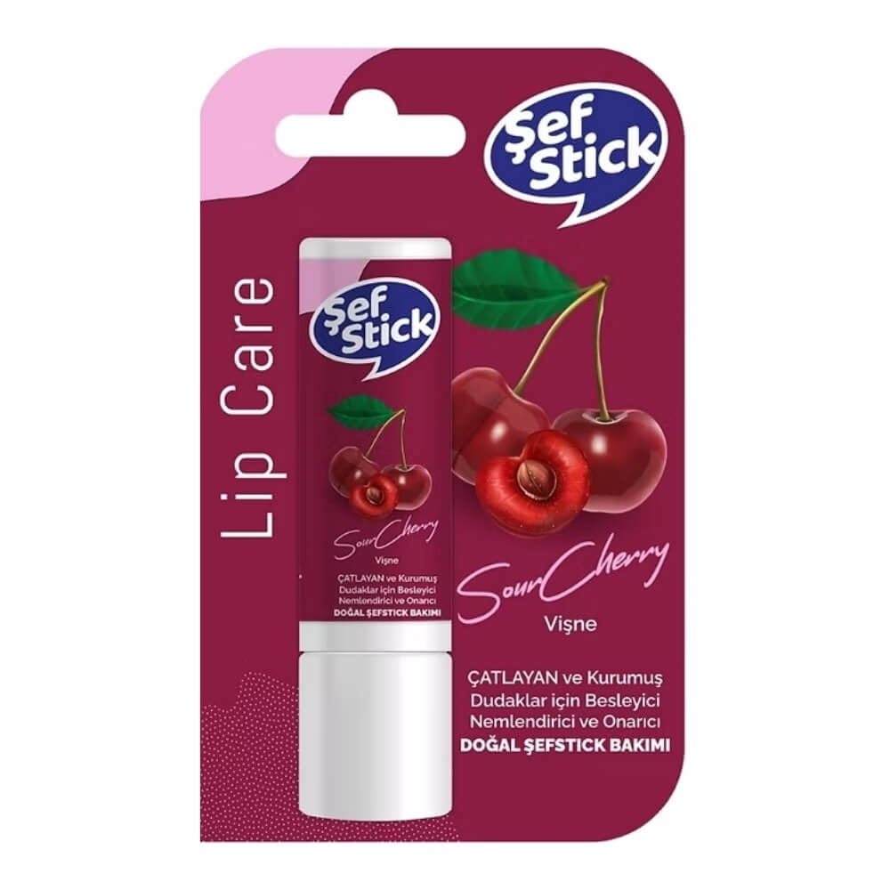 Sef Stick Sour Cherry Hydrating Lip Balm for Dry Lips 4.8g
