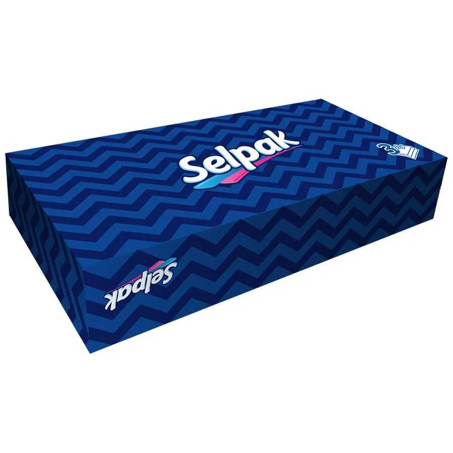 Selpak Soft and Durable Facial Tissues Box - 50 Count