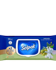 Selpak Organic Bamboo & Olive Oil Wet Wipes 50 Count