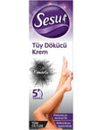 Sesu Charcoal Detox Hair Removal Cream for Smooth Skin 100 ml