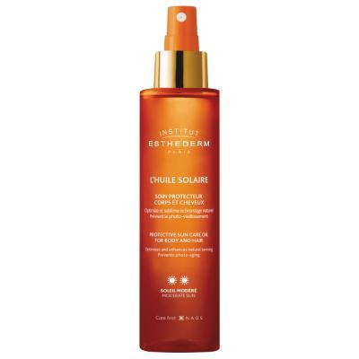 Institut Esthederm Sun Oil: Ultimate Sun Protection, Intense Hydration & Faster Tanning - Protects Hair & Skin, Lightweight SPF Oil, 150ml Institut Esthederm Sun Oil: Hydrate & Protect While You Tan Sun oil, Sun protection, Tanning oil, SPF oil, Hair sun protection, Hydrating sun oil, Institut Esthederm, Sun oil for tanning, Sun oil for sensitive skin, suncare, tanning, hydration, hair protection, skin protection, UV protection, broad spectrum SPF, summer essentials, vacation, holiday, beach, pool, skincare